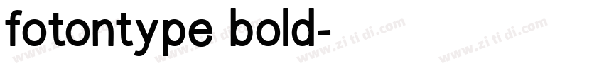 fotontype bold字体转换